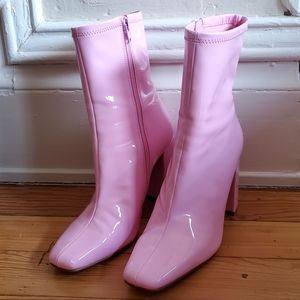 Pink gogo boots